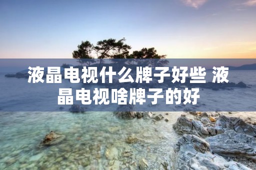 液晶电视什么牌子好些 液晶电视啥牌子的好 液晶电视什么牌子好些 液晶电视啥牌子的好