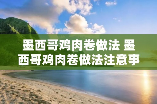 墨西哥鸡肉卷做法 墨西哥鸡肉卷做法注意事项