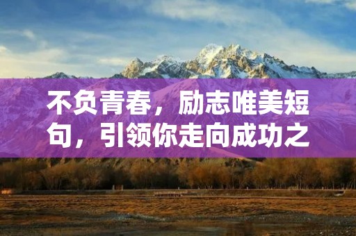不负青春,励志唯美短句,引领你走向成功之路