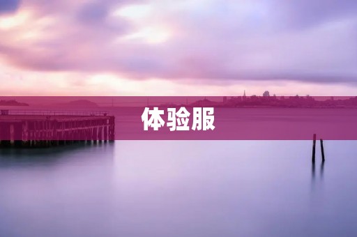 体验服：畅玩游戏新版本的必备环节