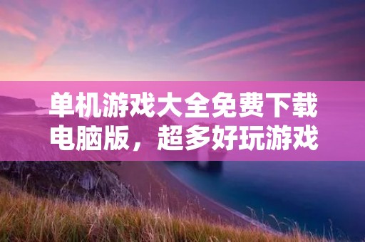 单机游戏大全免费下载电脑版，超多好玩游戏等你来下载！