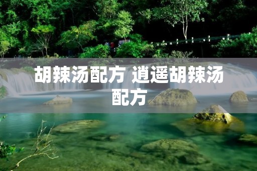 胡辣汤配方 逍遥胡辣汤配方