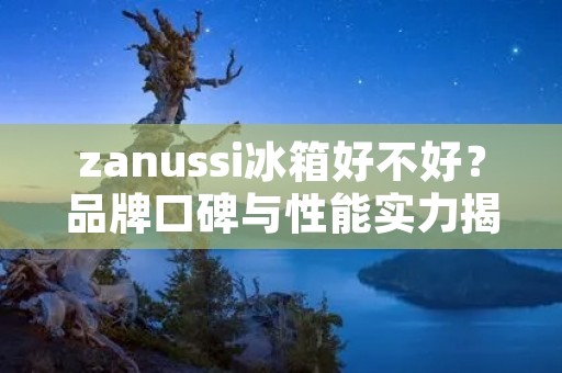 zanussi冰箱好不好?品牌口碑与性能实力揭秘 zanussi冰箱好不好?品牌口碑与性能实力揭秘