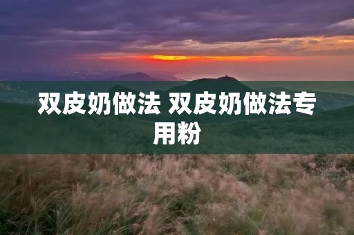 双皮奶做法 双皮奶做法专用粉 双皮奶做法 双皮奶做法专用粉