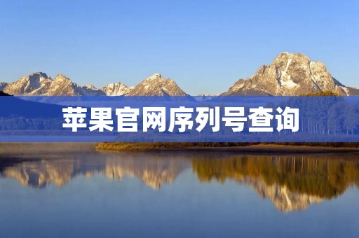 苹果官网序列号查询：全面解析苹果产品真伪
