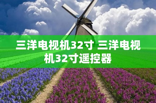 三洋电视机32寸 三洋电视机32寸遥控器