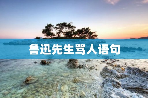 鲁迅先生骂人语句:揭露社会黑暗的利剑 鲁迅先生骂人语句:揭露社会黑暗的利剑