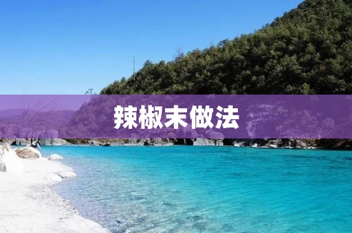 辣椒末做法:让你的菜肴更加香辣美味 辣椒末做法:让你的菜肴更加香辣美味