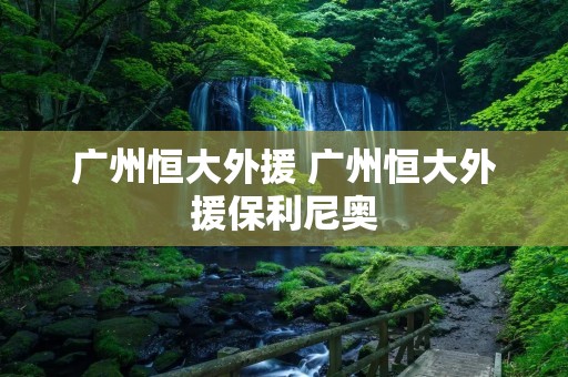 广州恒大外援 广州恒大外援保利尼奥