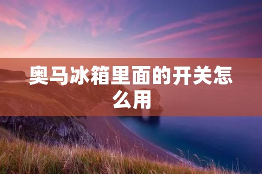 奥马冰箱里面的开关怎么用