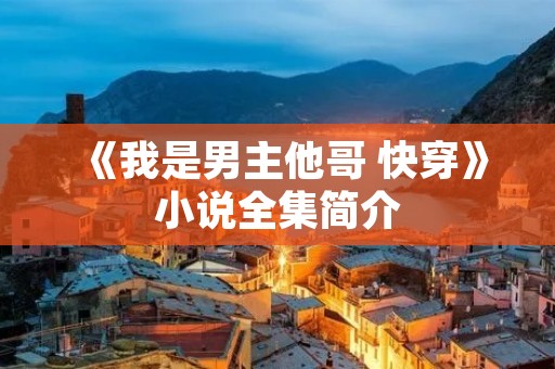 《我是男主他哥 快穿》小说全集简介