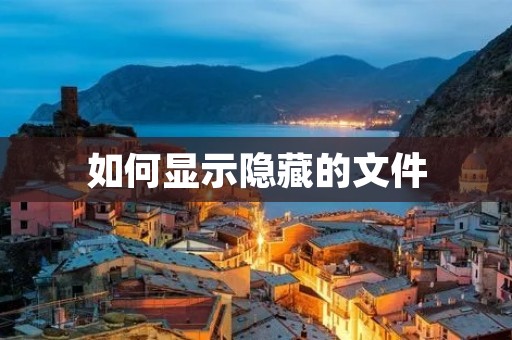 如何显示隐藏的文件