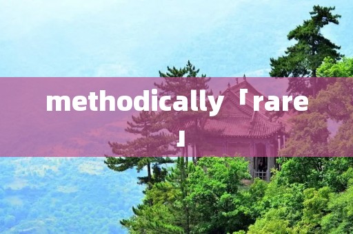 methodically「rare」