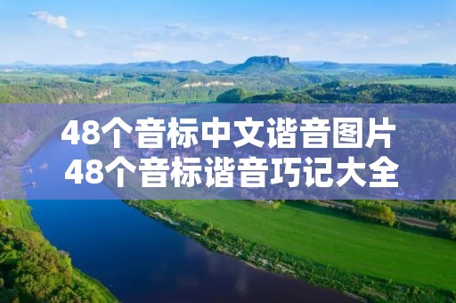 48个音标中文谐音图片 48个音标谐音巧记大全图片