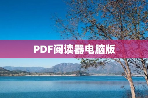 PDF阅读器电脑版:让你更高效、便捷地阅读PDF文件 PDF阅读器电脑版:让你更高效、便捷地阅读PDF文件