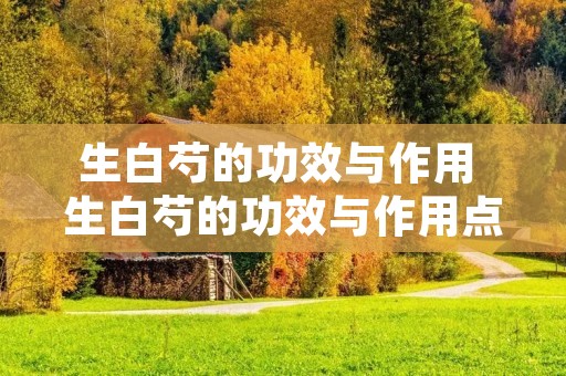 生白芍的功效与作用 生白芍的功效与作用点用