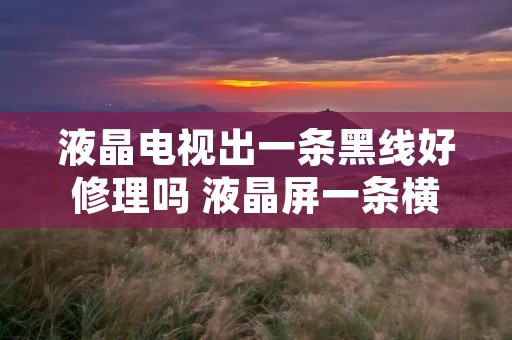 液晶电视出一条黑线好修理吗 液晶屏一条横线哪里坏 液晶电视出一条黑线好修理吗 液晶屏一条横线哪里坏