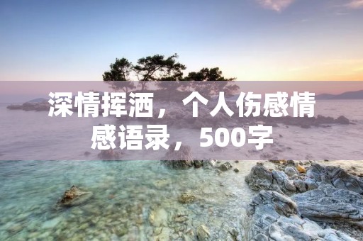 深情挥洒，个人伤感情感语录，500字