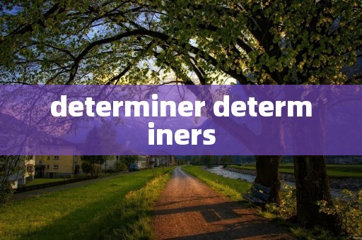 determiner determiners