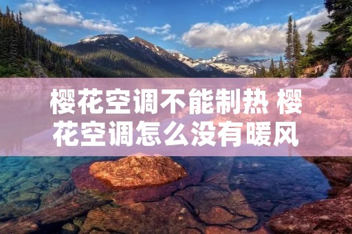 樱花空调不能制热 樱花空调怎么没有暖风