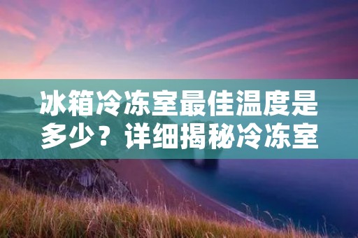 冰箱冷冻室最佳温度是多少?详细揭秘冷冻室温度设定的科学依据 冰箱冷冻室最佳温度是多少?详细揭秘冷冻室温度设定的科学依据