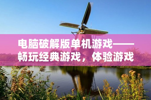 电脑破解版单机游戏——畅玩经典游戏，体验游戏乐趣