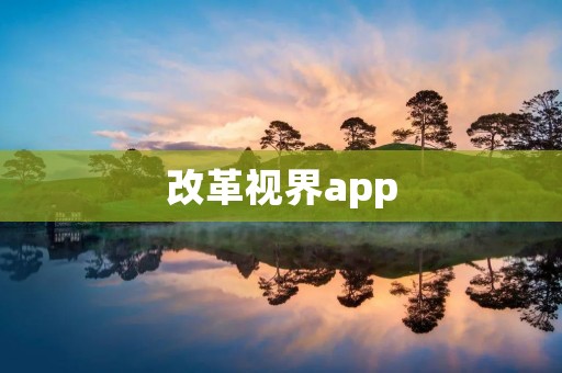 改革视界app：窥探改革前沿，洞察变革未来