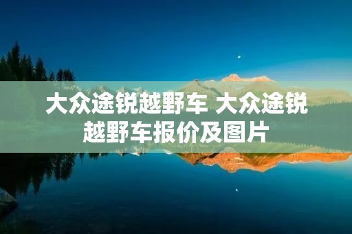 大众途锐越野车 大众途锐越野车报价及图片