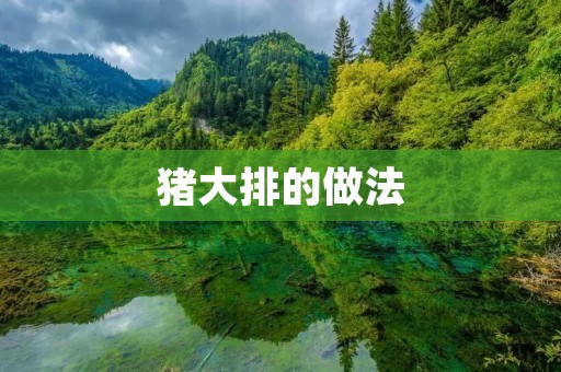 猪大排的做法:美味多样的烹饪方式 猪大排的做法:美味多样的烹饪方式