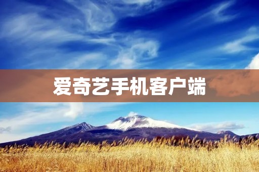 爱奇艺手机客户端：随时随地畅享优质视频内容