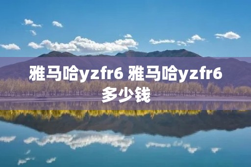 雅马哈yzfr6 雅马哈yzfr6多少钱