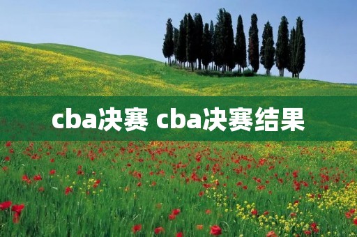 cba决赛 cba决赛结果