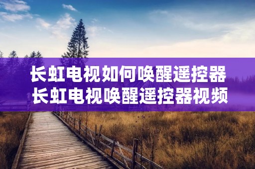 长虹电视如何唤醒遥控器 长虹电视唤醒遥控器视频