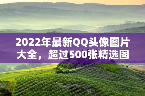 2022年最新QQ头像图片大全,超过500张精选图片,让你的QQ头像更加酷炫!