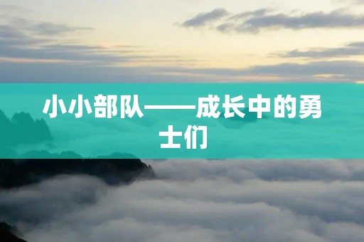 小小部队——成长中的勇士们 小小部队——成长中的勇士们