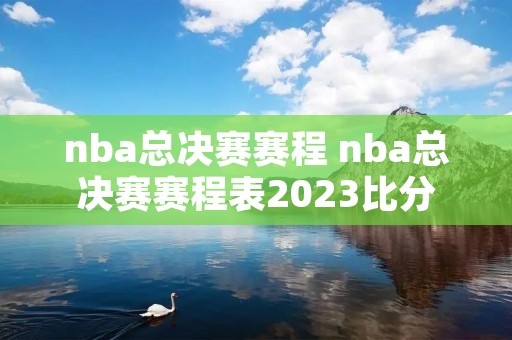 nba总决赛赛程 nba总决赛赛程表2023比分