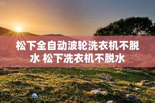 松下全自动波轮洗衣机不脱水 松下冼衣机不脱水 松下全自动波轮洗衣机不脱水 松下冼衣机不脱水