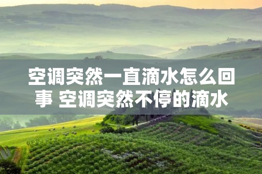 空调突然一直滴水怎么回事 空调突然不停的滴水是什么原因 空调突然一直滴水怎么回事 空调突然不停的滴水是什么原因