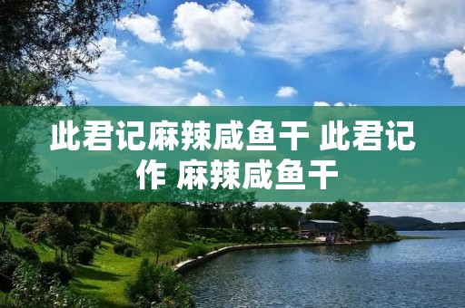 此君记麻辣咸鱼干 此君记 作 麻辣咸鱼干