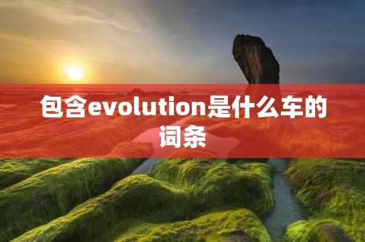 包含evolution是什么车的词条 包含evolution是什么车的词条