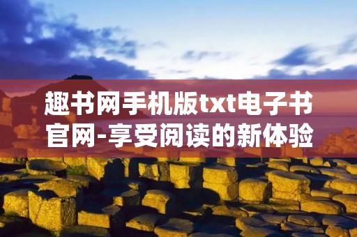 趣书网手机版txt电子书官网-享受阅读的新体验