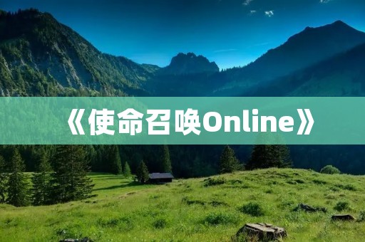 《使命召唤Online》:重温经典战争游戏,体验真实战场!