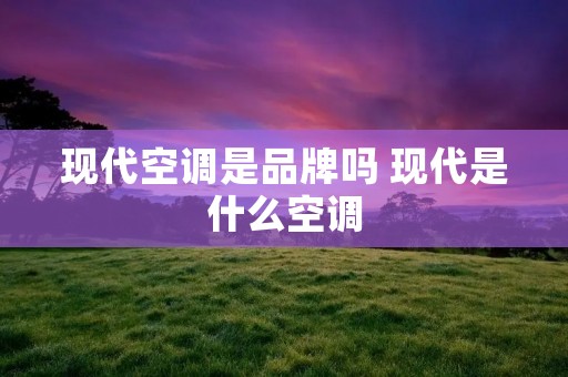现代空调是品牌吗 现代是什么空调