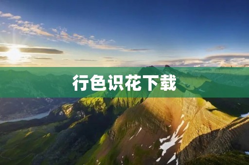 行色识花下载：一款便捷的植物识别应用