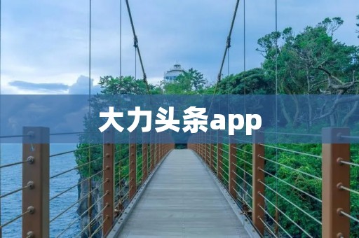 大力头条app:掌握时事热点,畅享个性化新闻推送 大力头条app:掌握时事热点,畅享个性化新闻推送