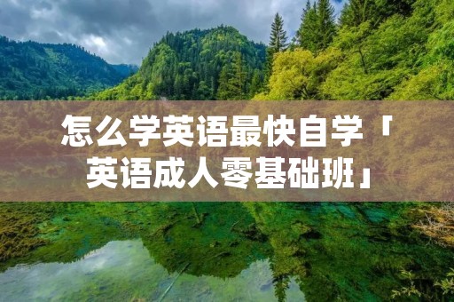 怎么学英语最快自学「英语成人零基础班」 怎么学英语最快自学「英语成人零基础班」