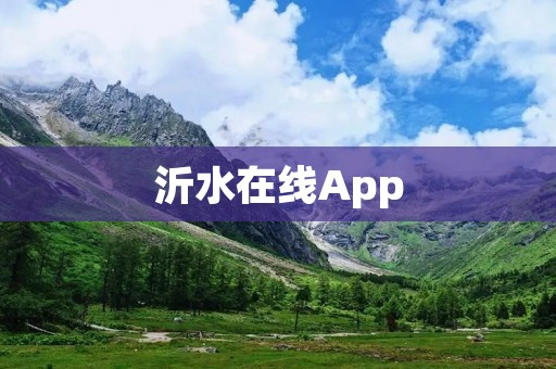 沂水在线App:沂水信息一站式服务平台 沂水在线App:沂水信息一站式服务平台