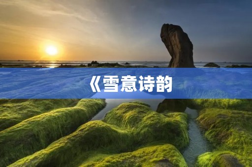 《雪意诗韵:关于雪的诗句》