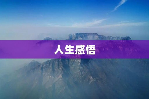 人生感悟:心情语录,读懂生命的美好与痛苦 人生感悟:心情语录,读懂生命的美好与痛苦