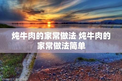 炖牛肉的家常做法 炖牛肉的家常做法简单
